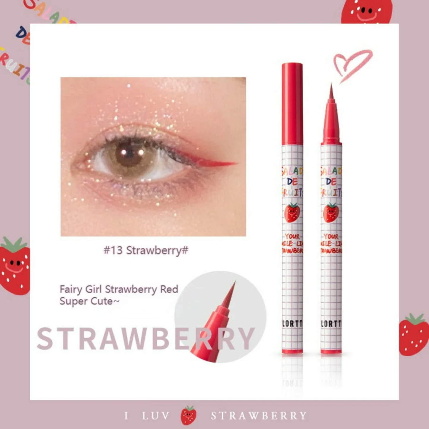 Ultra-Skinny Liquid Eyeliner #Strawberry