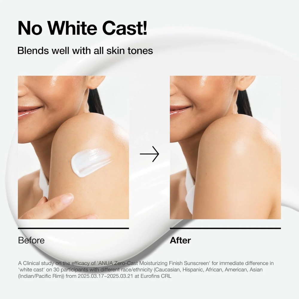 Zero-Cast Moisturizing Finish Sun Cream - 50ml