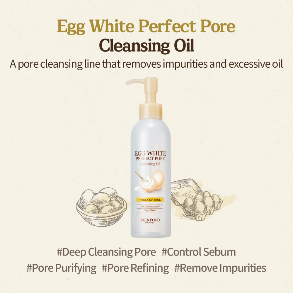 Egg White Perfect Pore Cleansing Oil 200ml