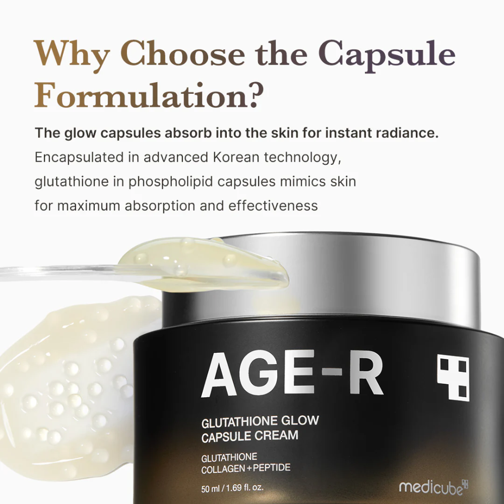 AGE-R Glutathione Glow Capsule Cream 50ml