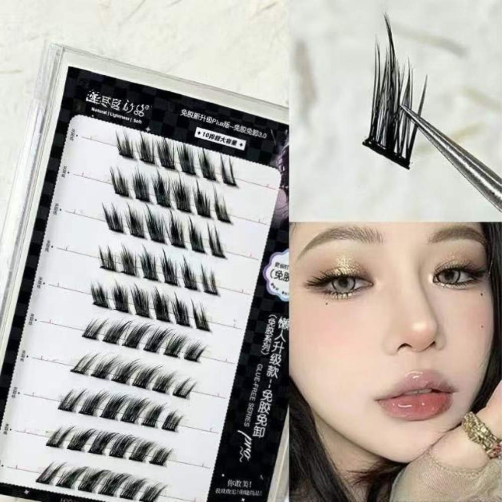 NEW Cute Lashes Premium (Glue-Free) #10 Row Cool Fox Style MJHM