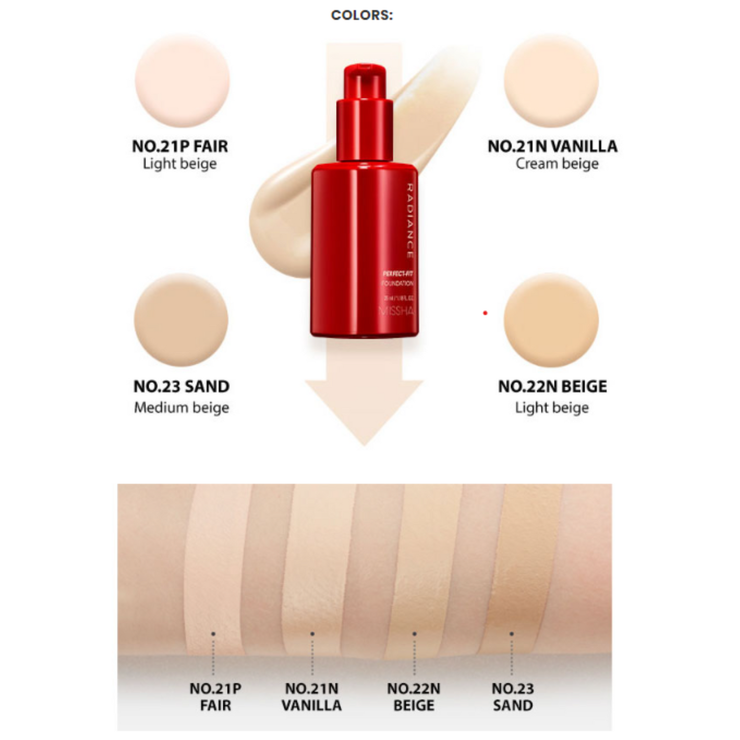 Radiance Perfect Fit Foundation #21P
