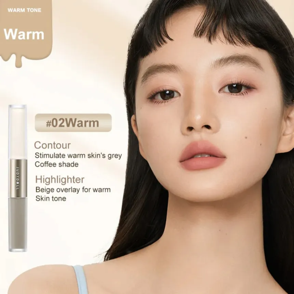 Double-Ended Highlight and Contour Liquid Stick #02 Warm Skin Tone