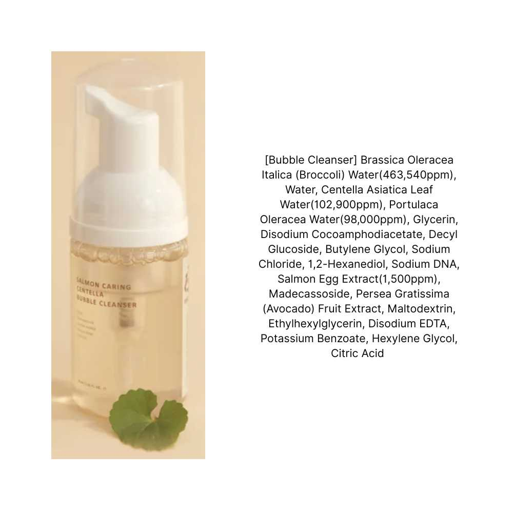 Mini Salmon Caring Centella Bubble Cleanser 30ml