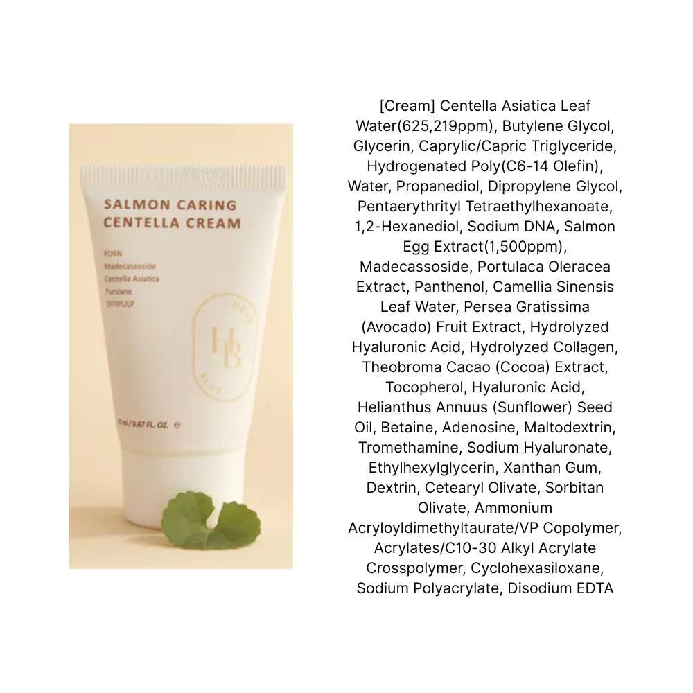 Mini Salmon Caring Centella Cream 20ml