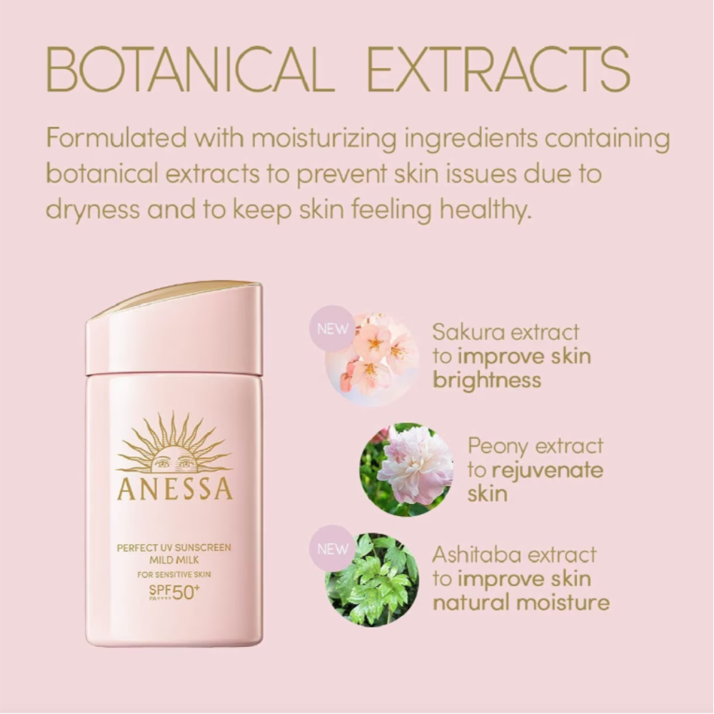 ANESSA Perfect UV Sunscreen Mild Milk SPF50+ PA++++ (Face & Body) 60ml
