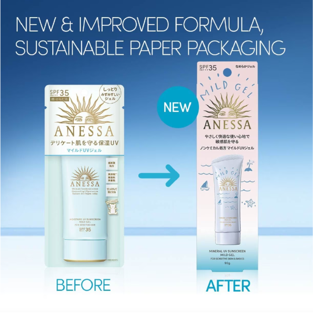ANESSA Mineral UV Sunscreen Mild Gel SPF35 PA+++ (For Sensitive Skin & Babies)