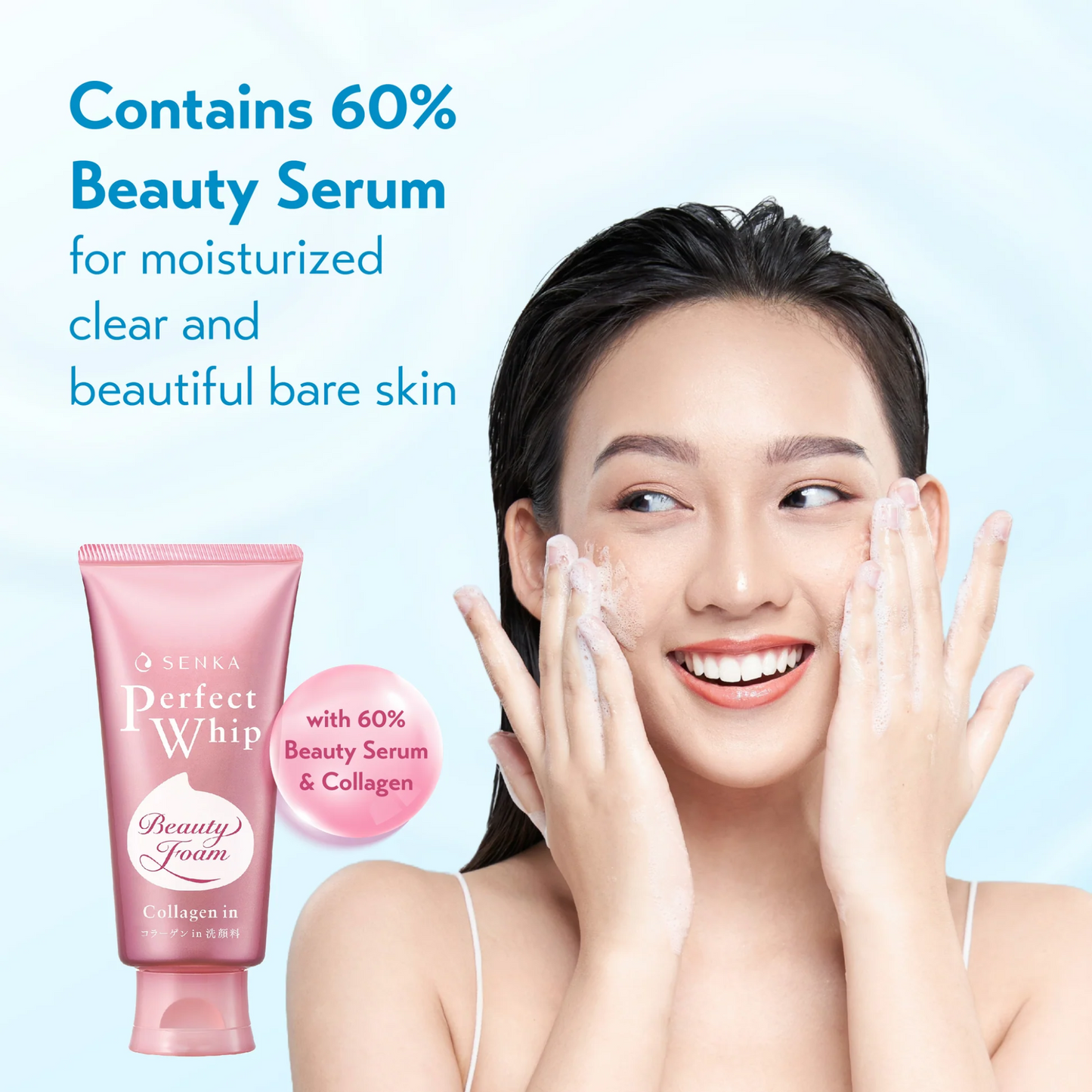 Senka Perfect Whip Collagen in Facial Foam Cleanser