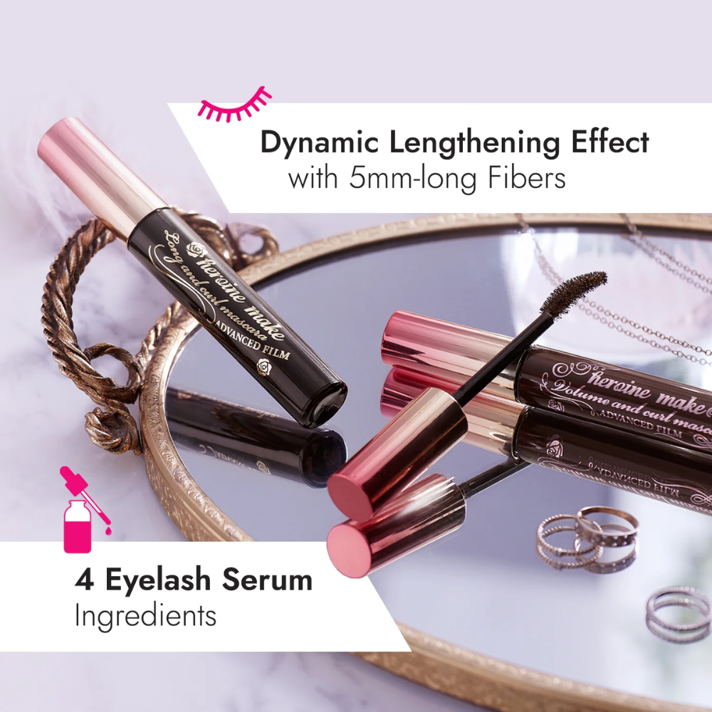 KISS ME Heroine Make Long and Curl Mascara (3rd Generation) #Black