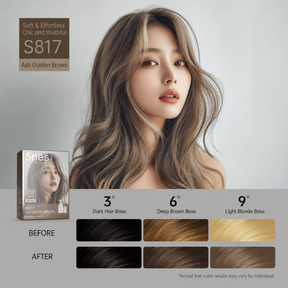 Foaming Hair Dye #Flax Brown