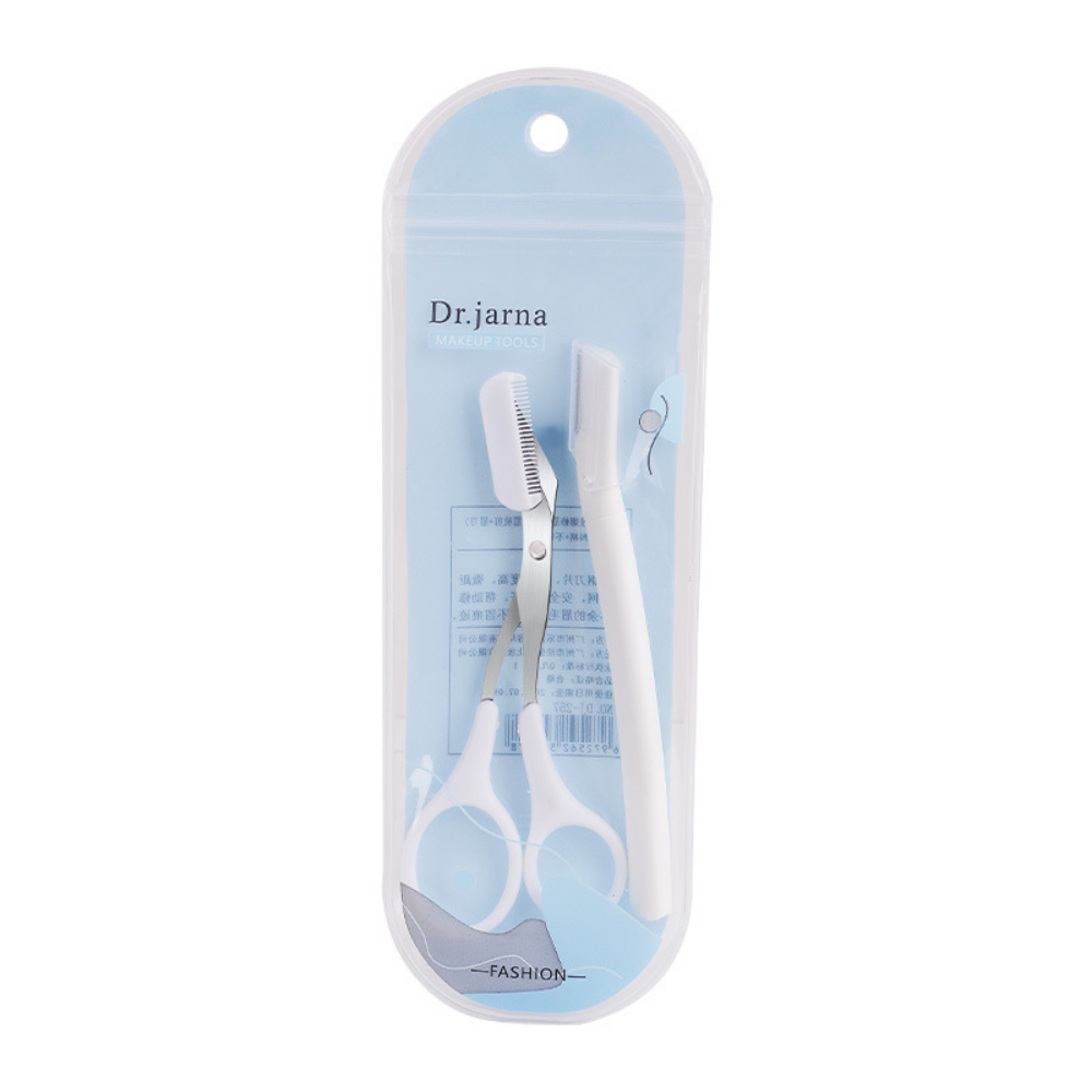 Eyebrow Comb and Trimming Razor Set