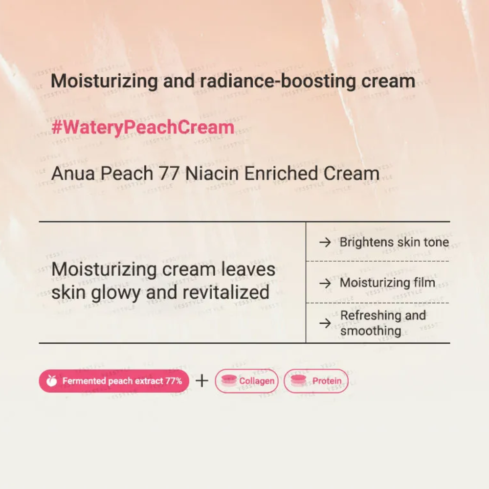 Peach 70 Niacin Enriched Cream