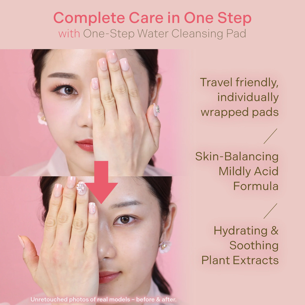Portable One-Step Water Cleansing Pad