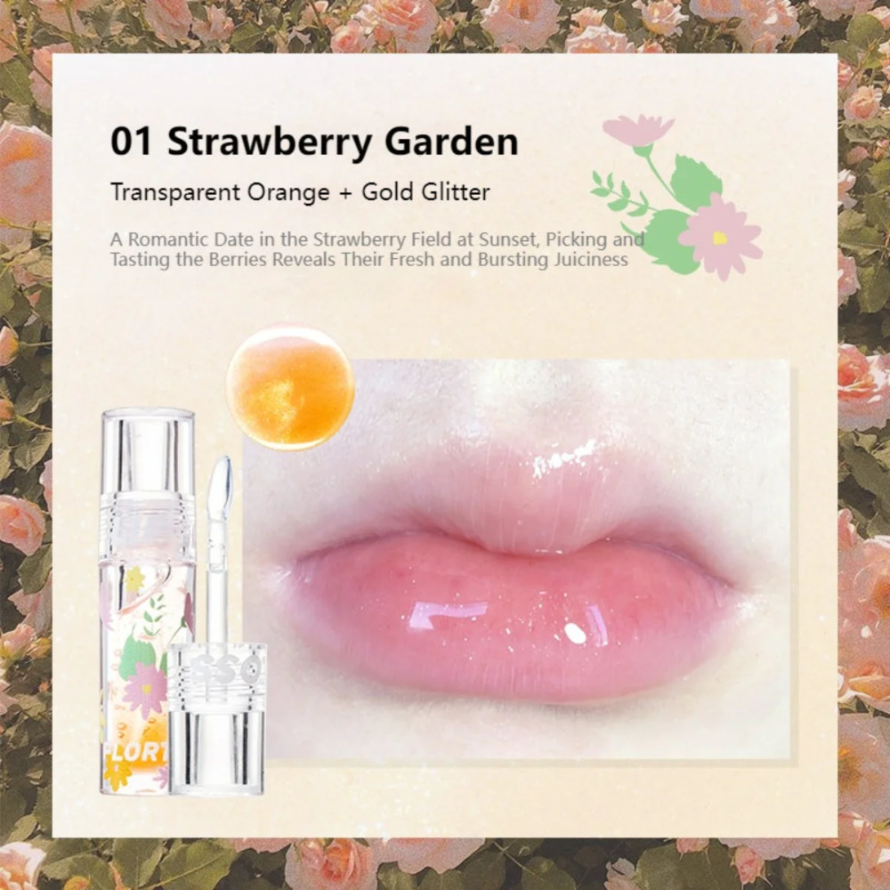 Hydrating Moisturizing Lip Oil #01 Gloden fine Glitter