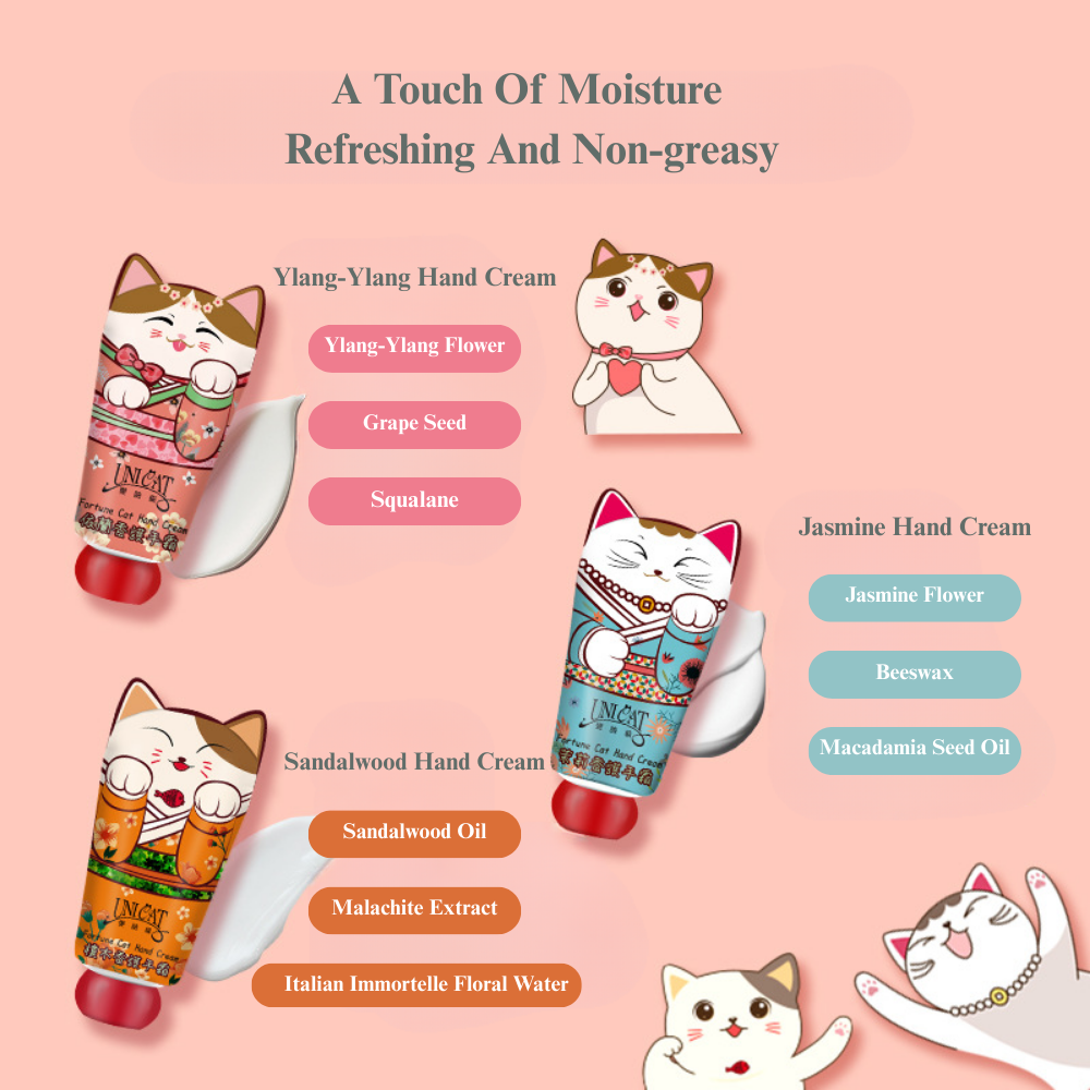 Fortune Cat Hand Cream Trio Gift Set