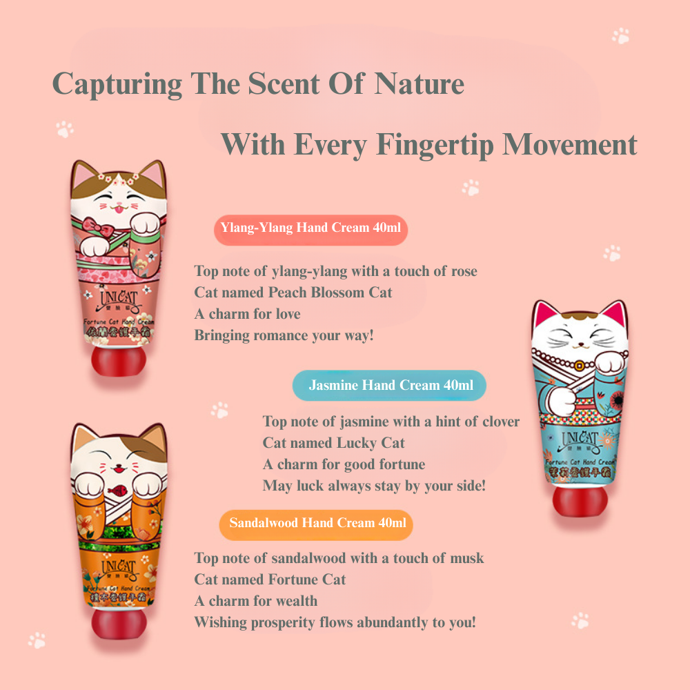 Fortune Cat Hand Cream Trio Gift Set
