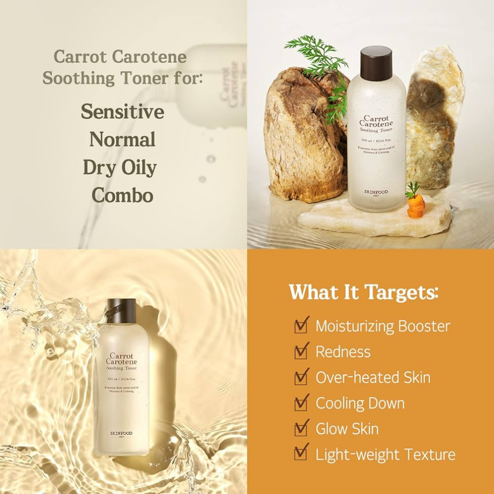 Carrot Carotene Soothing Toner - 300ml
