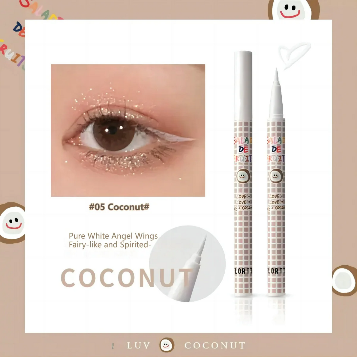 Ultra-Skinny Liquid Eyeliner #Coconut White