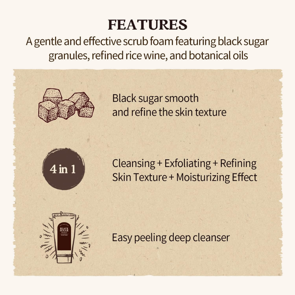 Black Sugar Perfect Scrub Foam 180ml