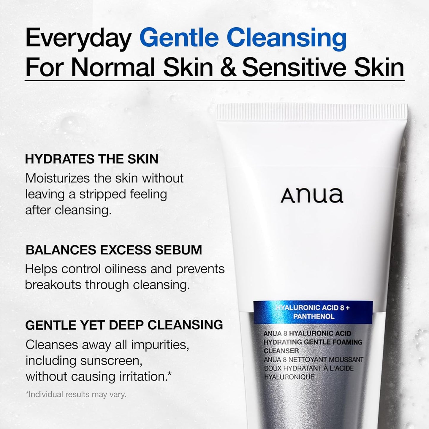 8 Hyaluronic Acid Moisturizing Gentle Gel Cleanser