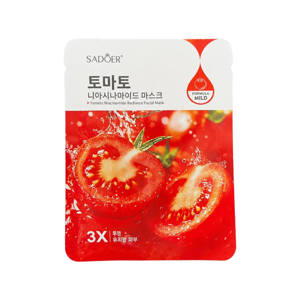 Tomato Niacinamide Radiance Facial Mask - 1 Sheet