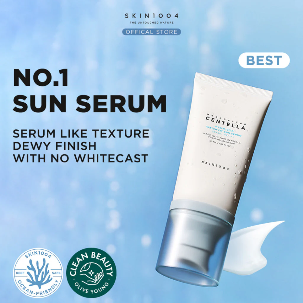Madagascar Centella Hyalu-Cica Water-Fit Sun Serum Twin Pack