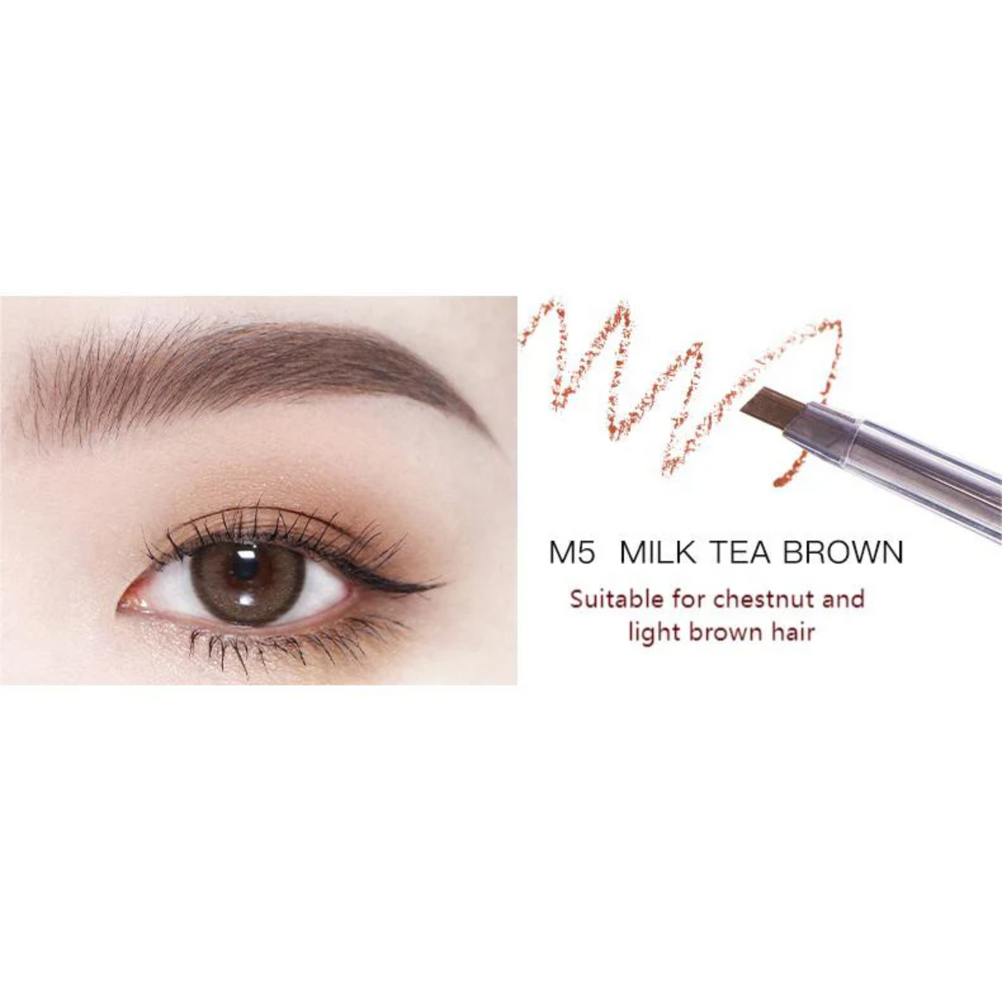 Sculpting Eyebrow Pencil #M5 Milk Tea Brown