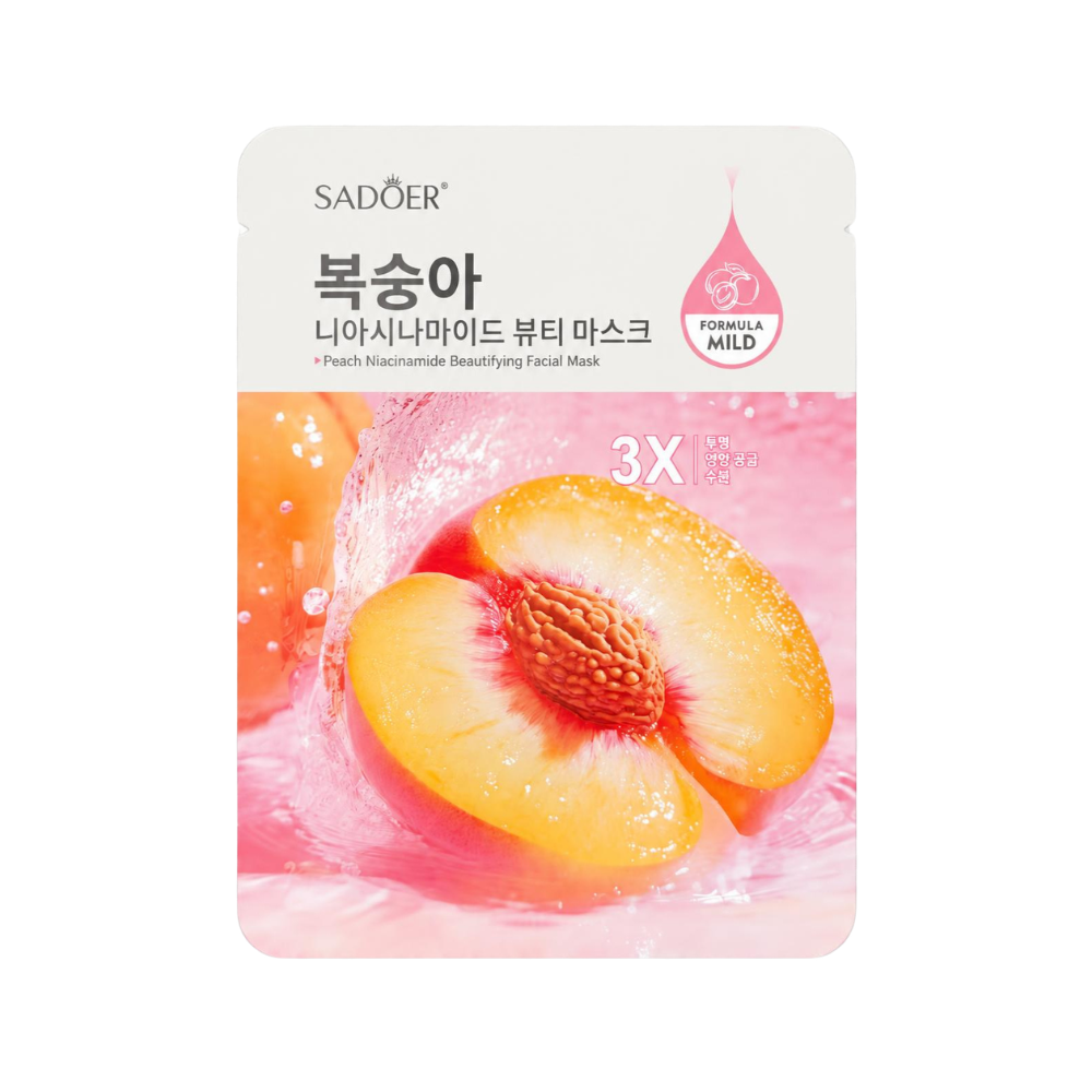 Peach Niacinamide Beautifying Facial Mask - 1 Sheet