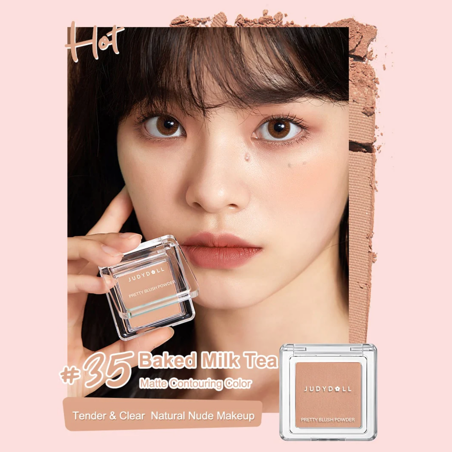 Single Color Blush #35 Roasted Milk Tea (Matte)