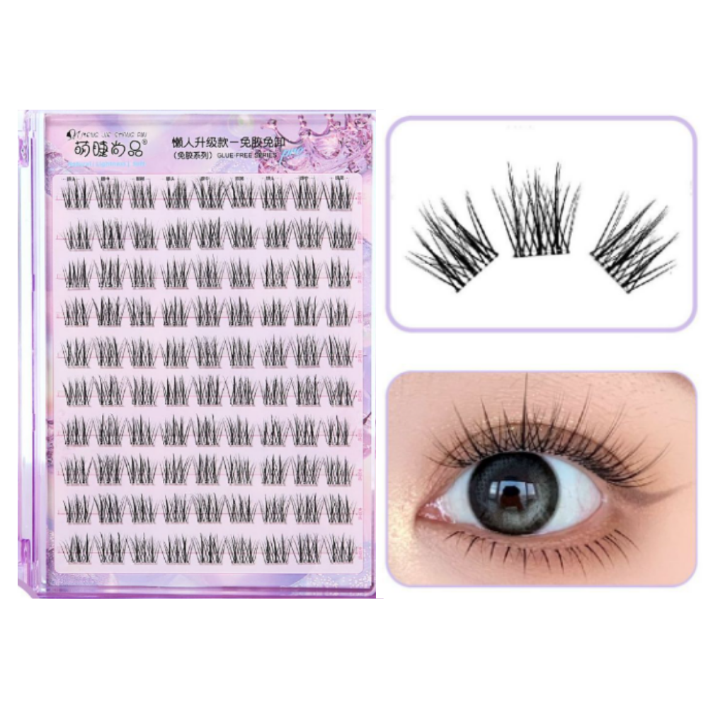 NEW Cute Lashes Premium (Glue-Free) #Oxygen Sweetheart Single-Cluster MJTX