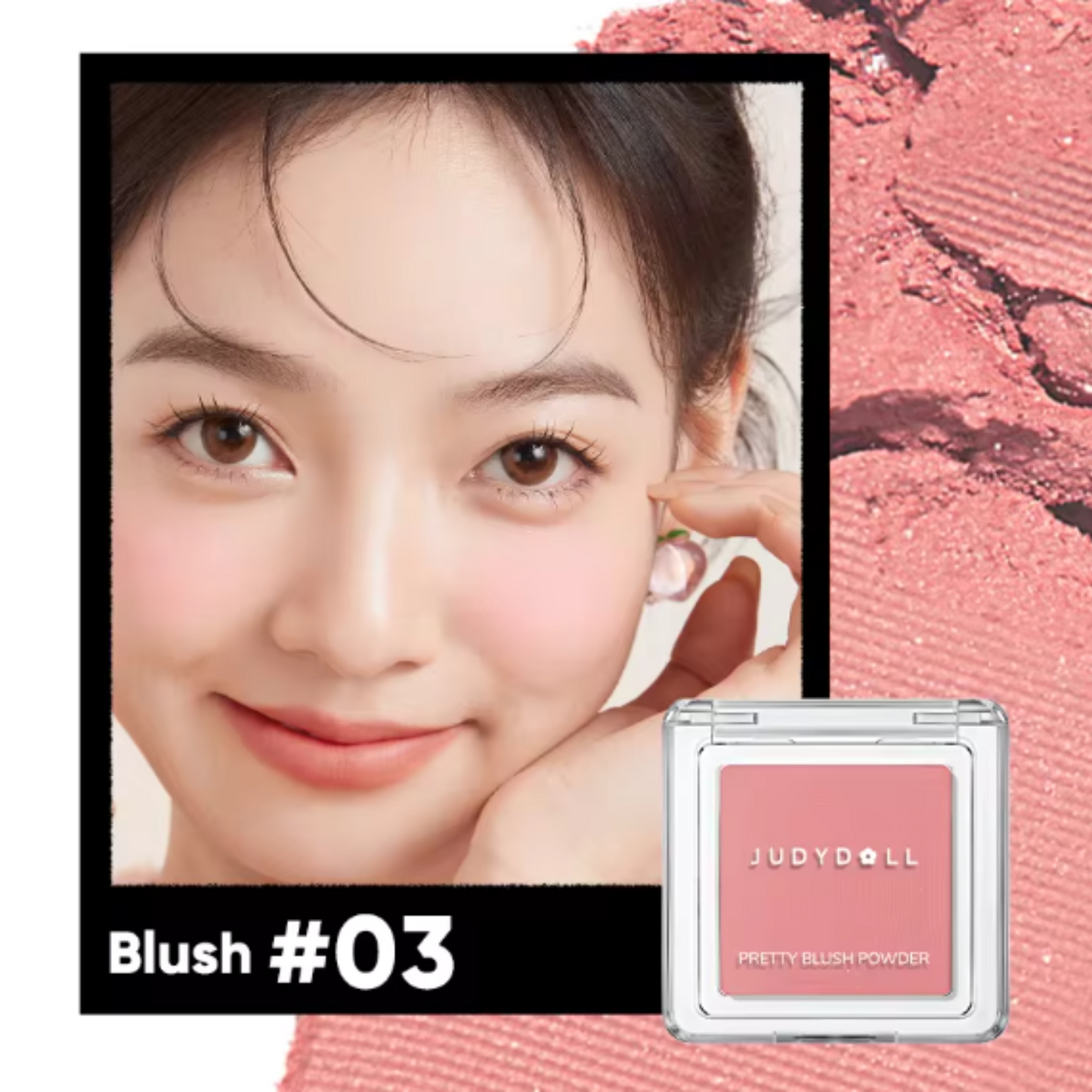 Single Color Blush #03 Peach Color (Matte with a Hint of Shimmer)