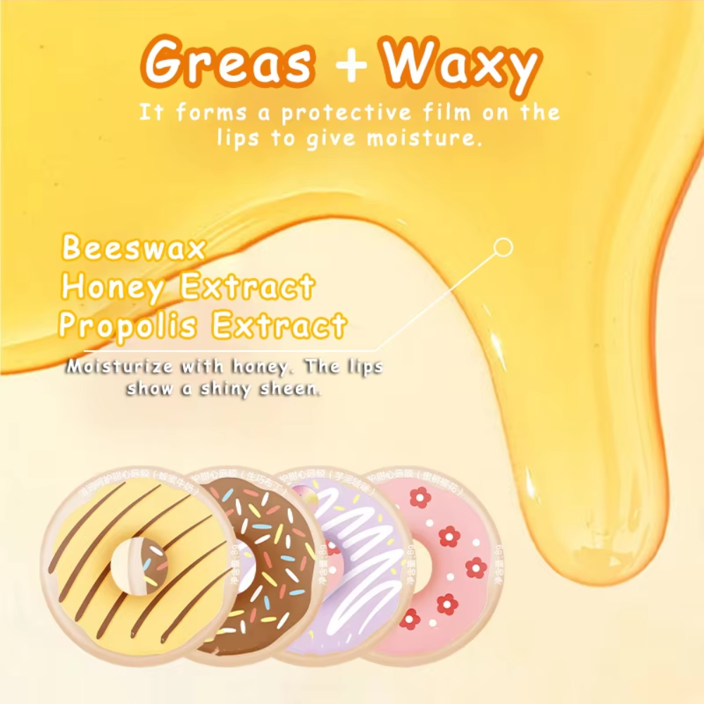 Donut Moisturizing Lip Balm #Honey Milk