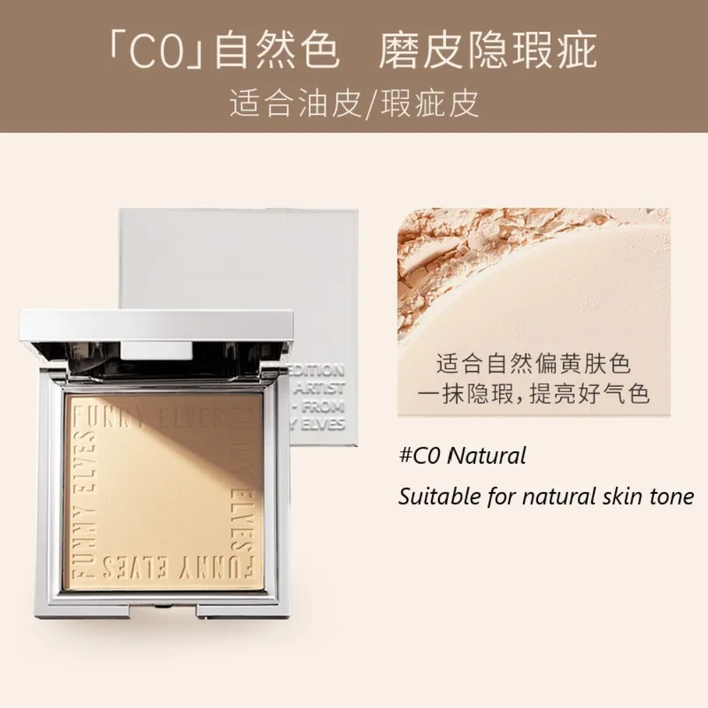 Oil-control Powder Compact Concealing Version #C0 Oily & Blemished Skin