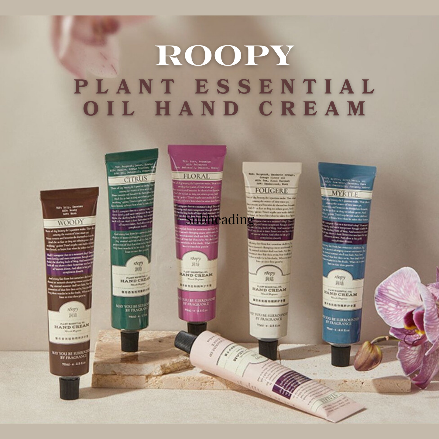 Plant Essential Oil Hand Cream #WOODY