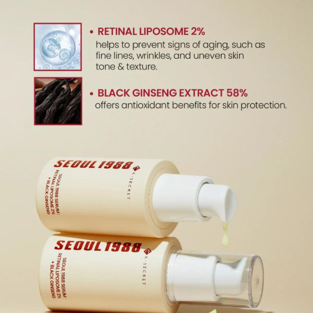 SEOUL 1988 Serum : Retinal Liposome 2% + Black Ginseng