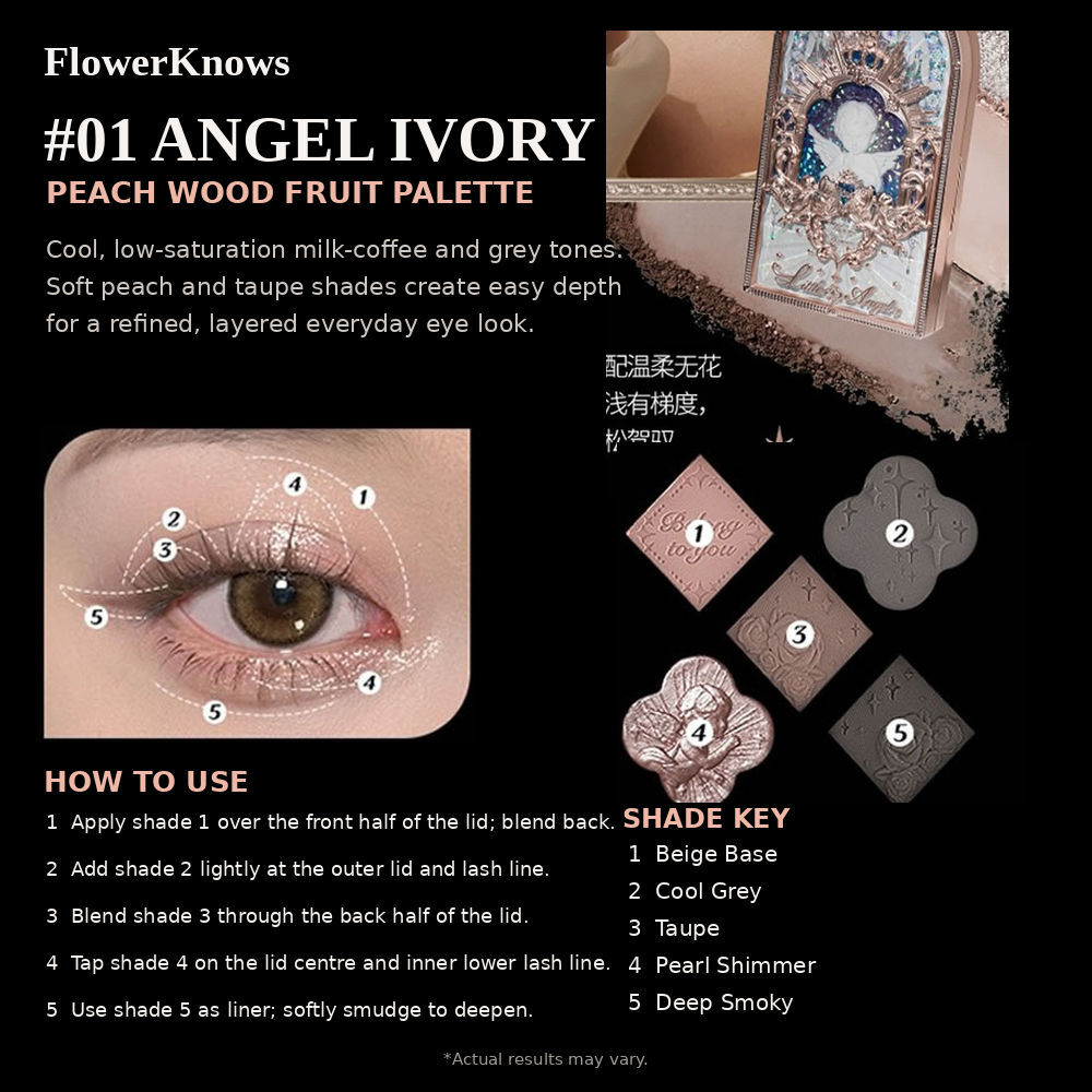 Little Angel Nine-Color Eyeshadow Palette #01 Eden's Angel