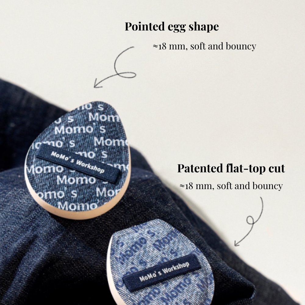 Denim Puff – Black Denim (Quick-dry/Full-coverage Foundations)