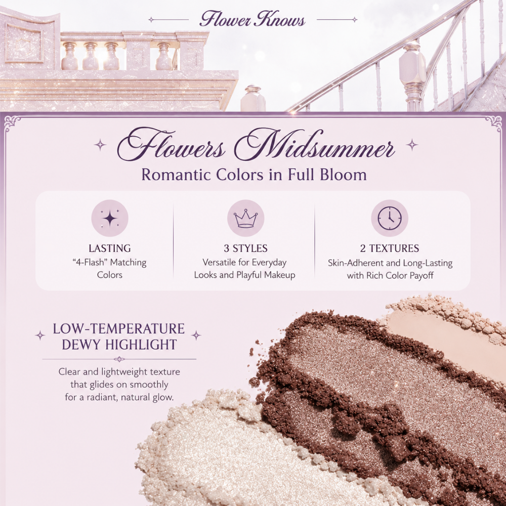 Midsummer Fairytales Five-Color Eyeshadow Palette #01 Hazel Fawn