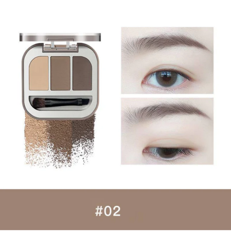 Modeling 3-color Eyebrow Powder 02