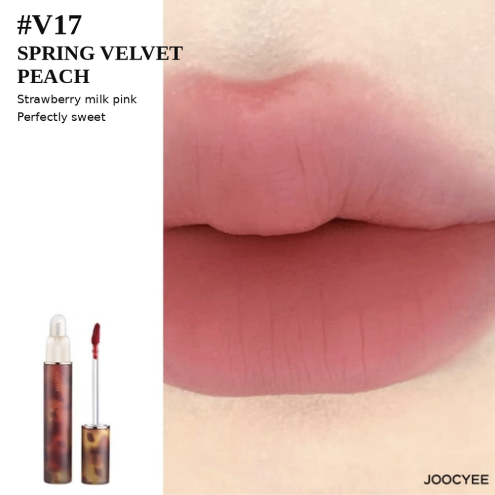 Jelly Blending Brush Fluffy Matte Lip Gloss #V17 Spring Velvet Peach - 3.3g