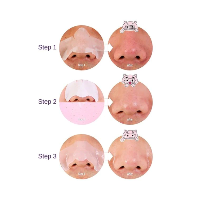 Pig Clear Black Head 3-Step Kit #Pink