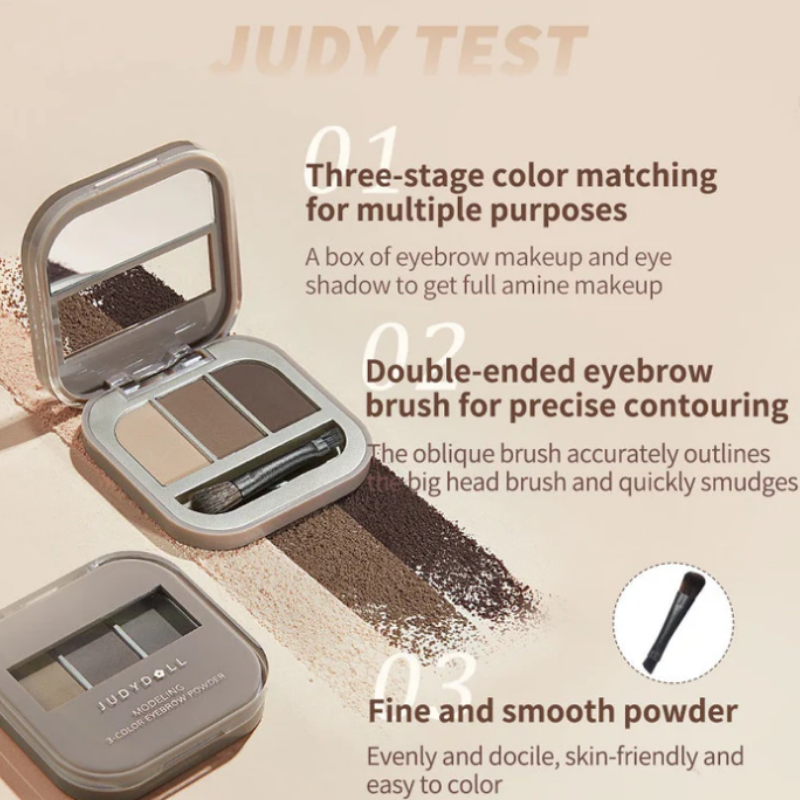 Modeling 3-color Eyebrow Powder 02