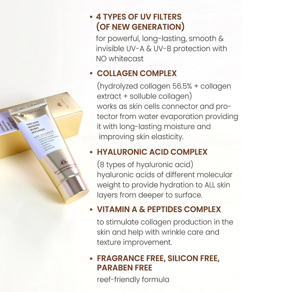 Collagen Boosting Secret Sun Lotion