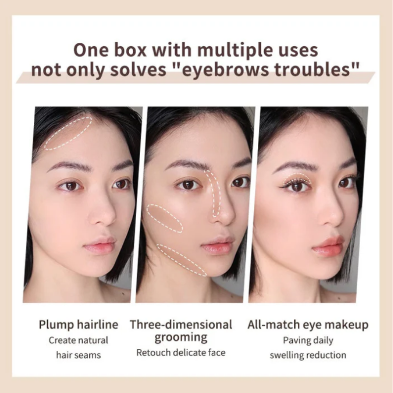 Modeling 3-color Eyebrow Powder 02