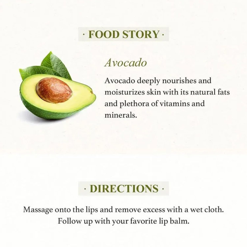 Avocado & Sugar Lip Scrub