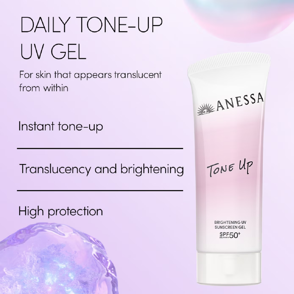 ANESSA Tone Up Brightening UV Sun Gel SPF50+ Broad Spectrum 90g