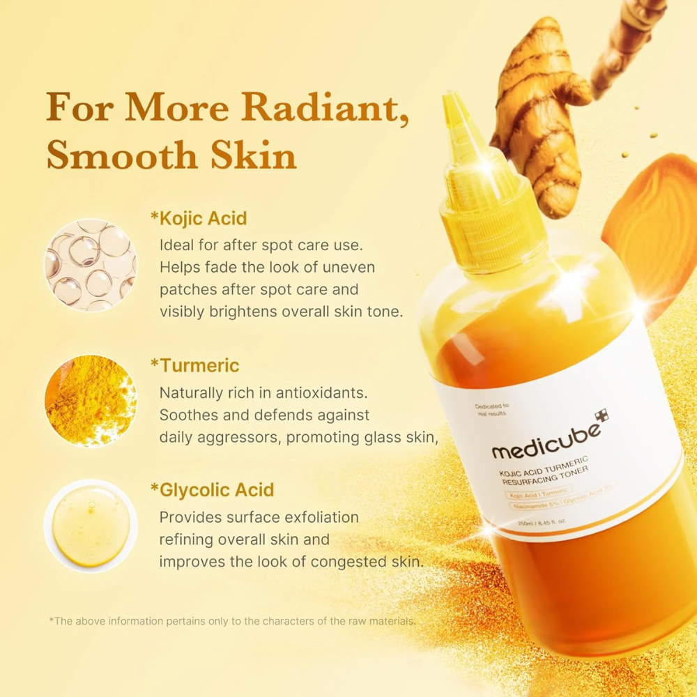 Kojic Acid Tumeric Resurfacing Toner 250ml