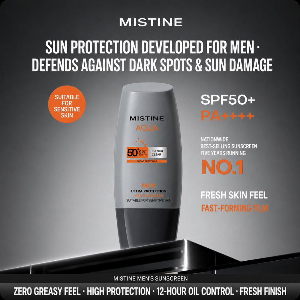 Men's Facial Refreshing Sun Lotion SPF50+ Broad Spectrum - 40ml