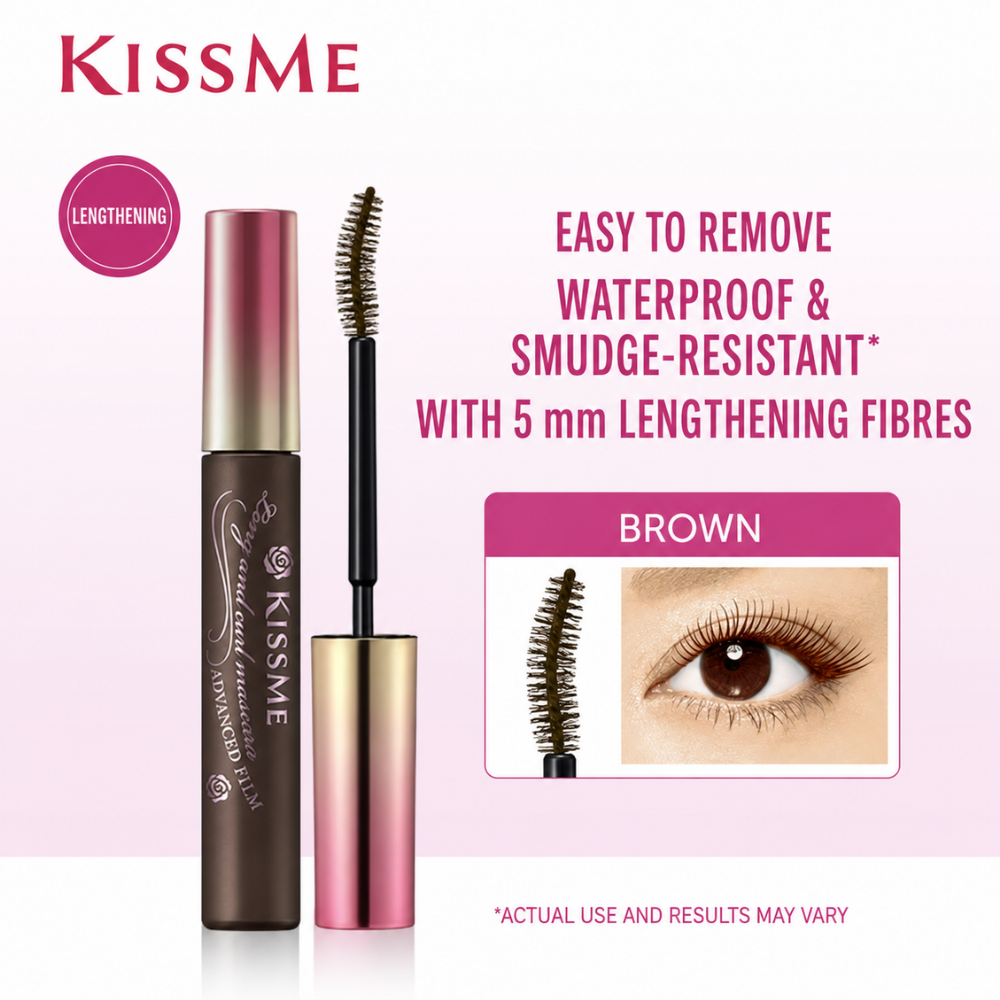 KISSME Heroine Make Long & Curl Advanced Film Mascara #Brown