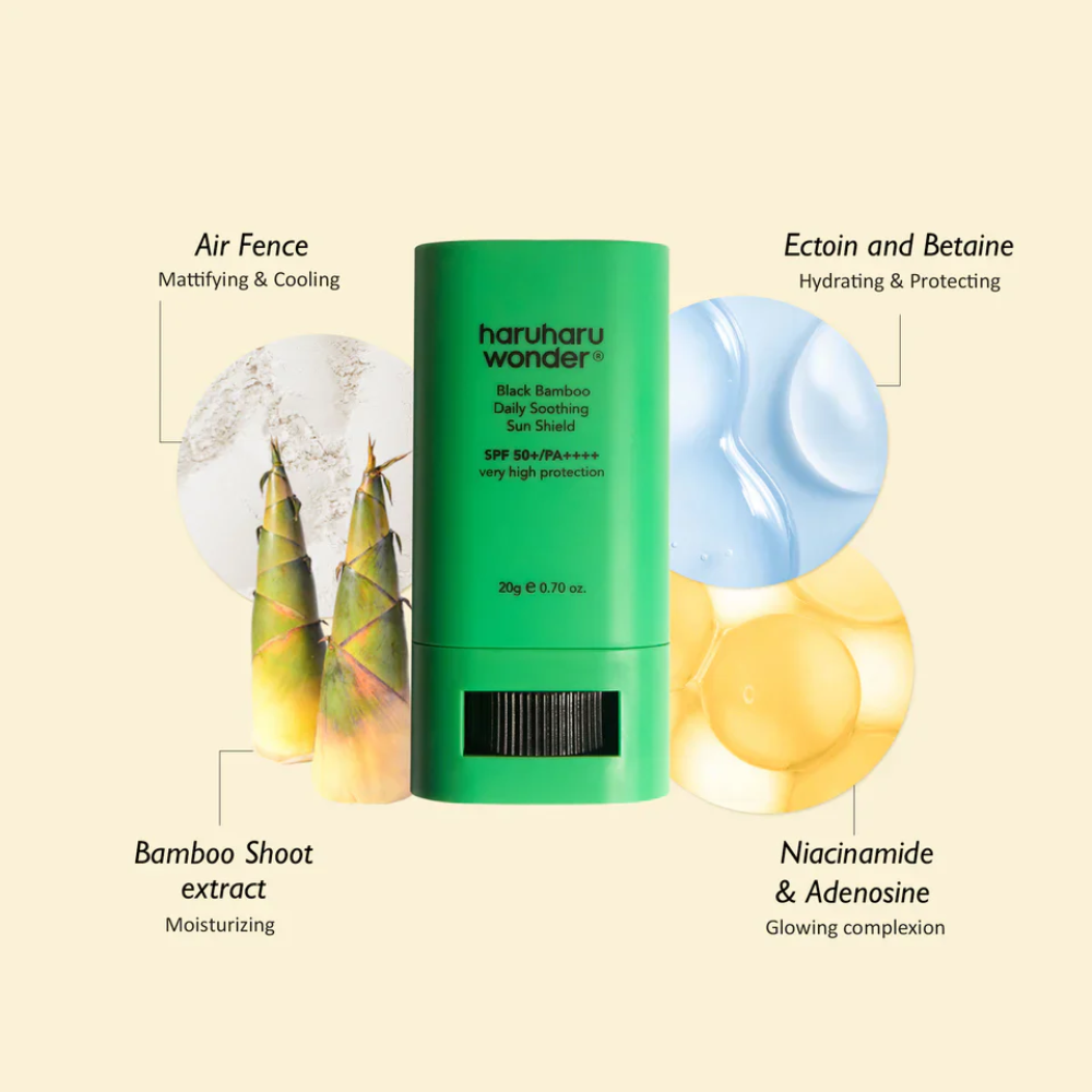 Black Bamboo Daily Soothing Sun Shield SPF50+ Broad Spectrum 20g